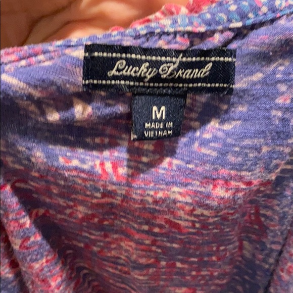 Lucky Brand, key hole tie front shirt - Picture 6 of 6